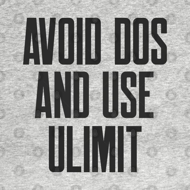 Cybersecurity Avoid DoS And Use ulimit by FSEstyle